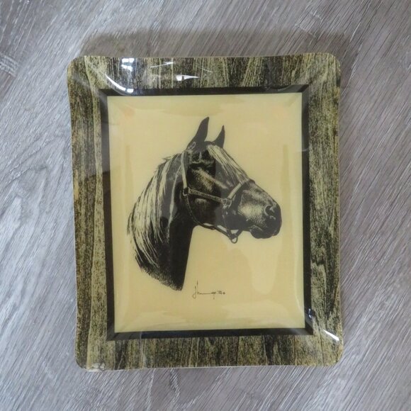 Hardy-Glenwood Polyester Composition Tray Picture Vintage (105V) - Picture 2 of 9